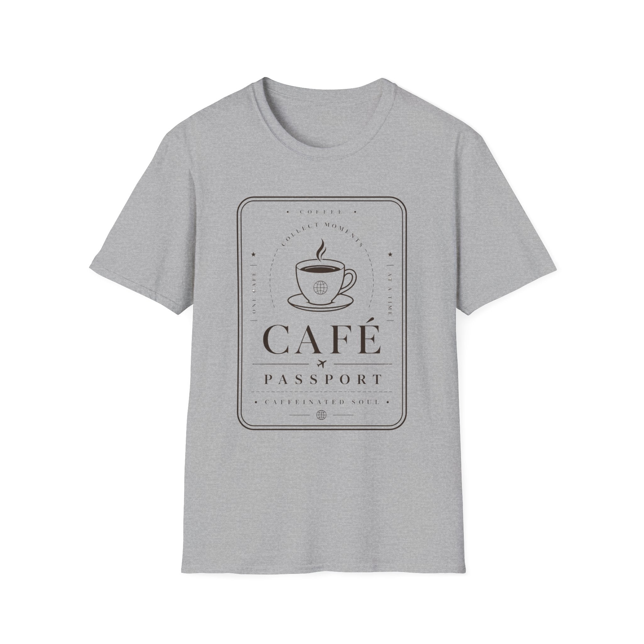 Café Passport T-Shirt — Coffee Travel Tee