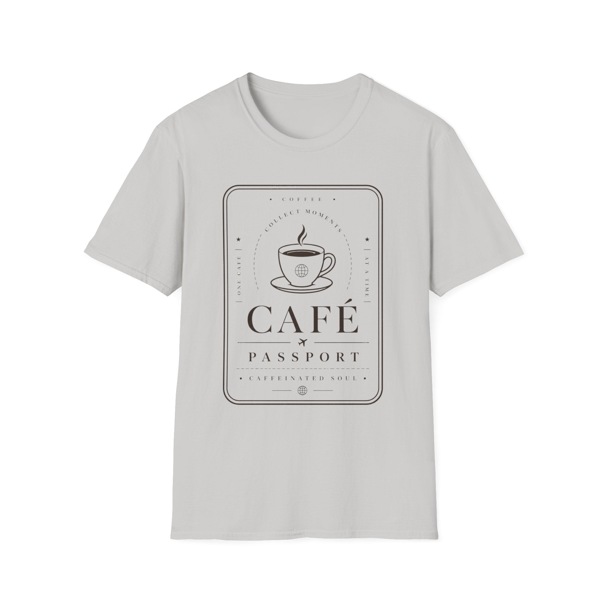 Café Passport T-Shirt — Coffee Travel Tee