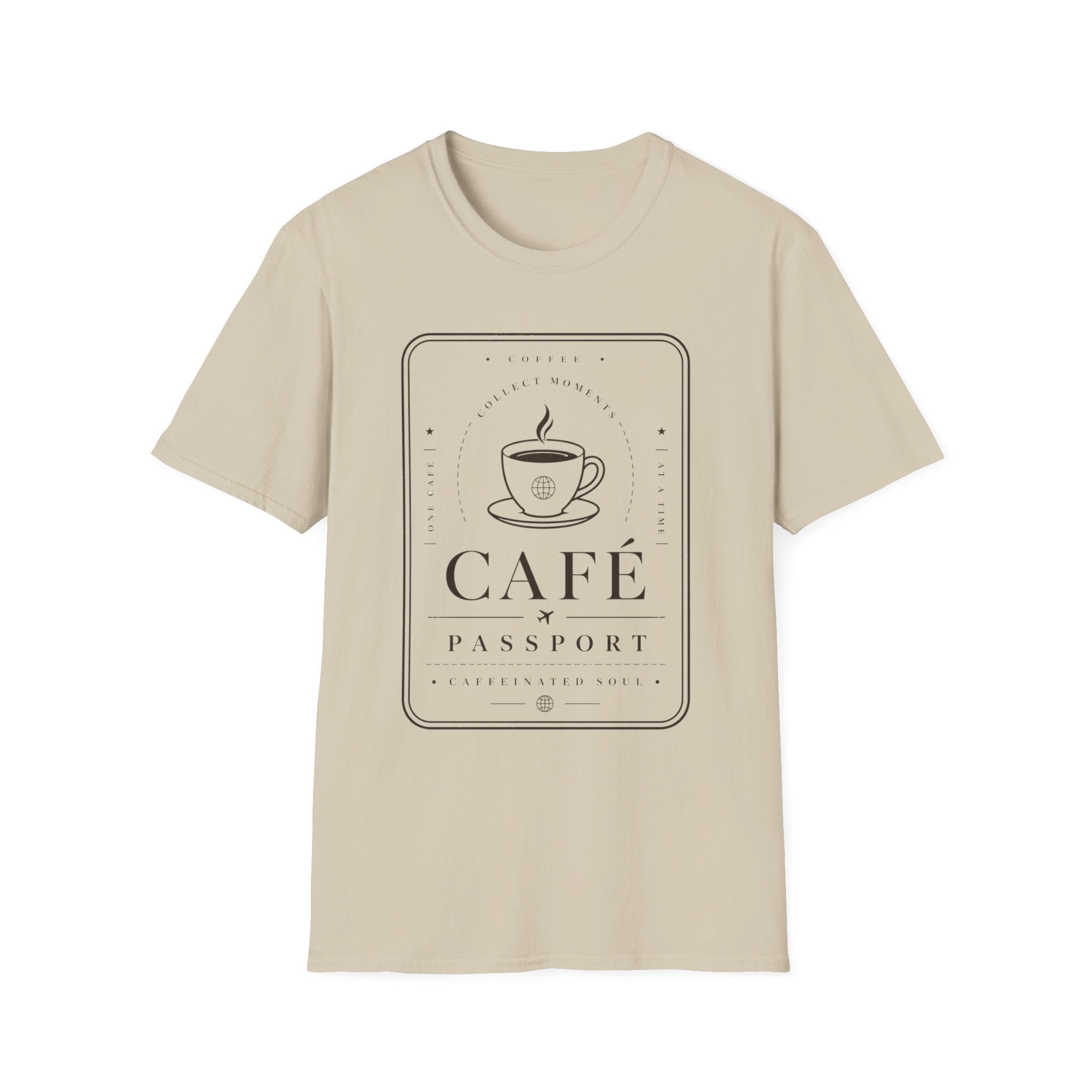 Café Passport T-Shirt — Coffee Travel Tee