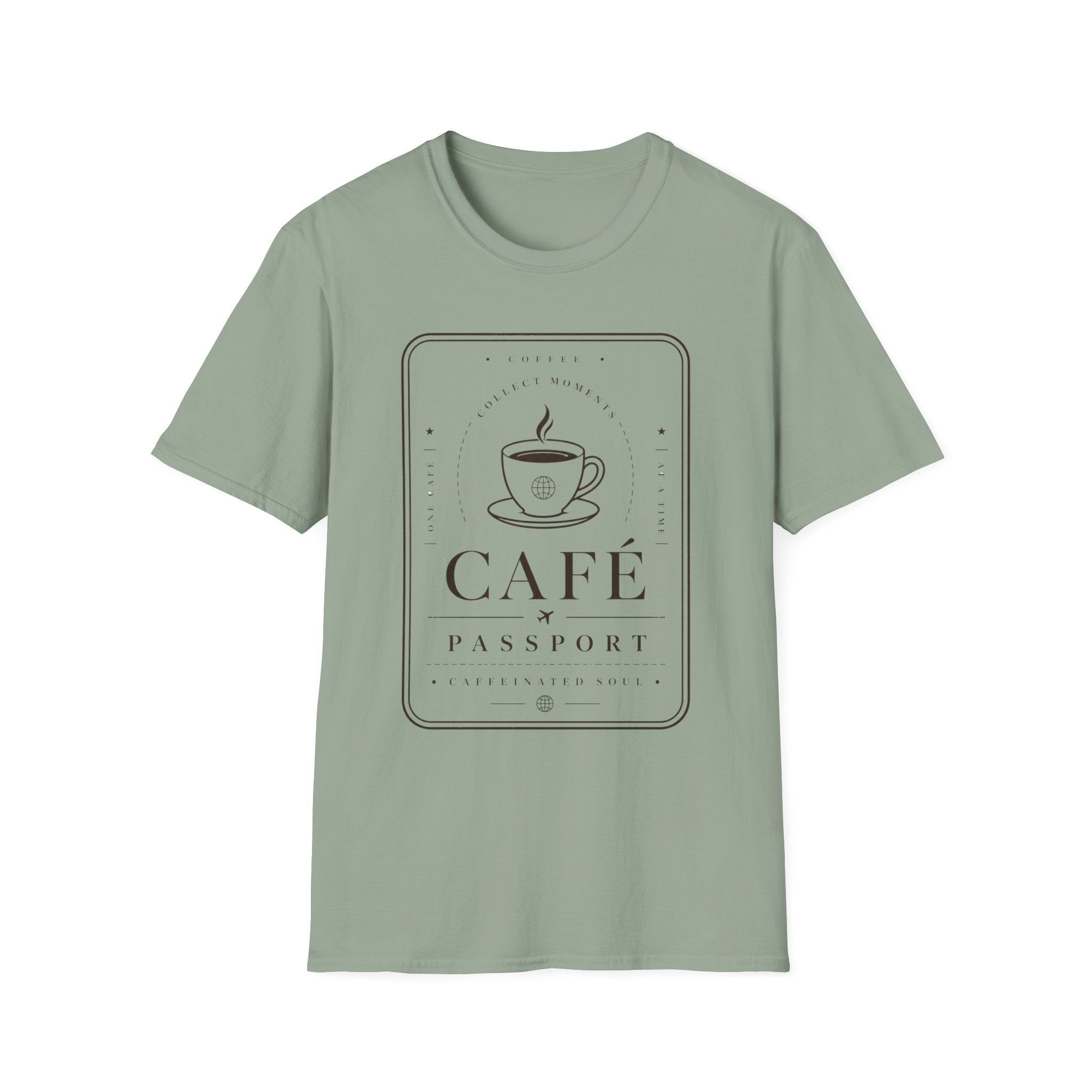 Café Passport T-Shirt — Coffee Travel Tee