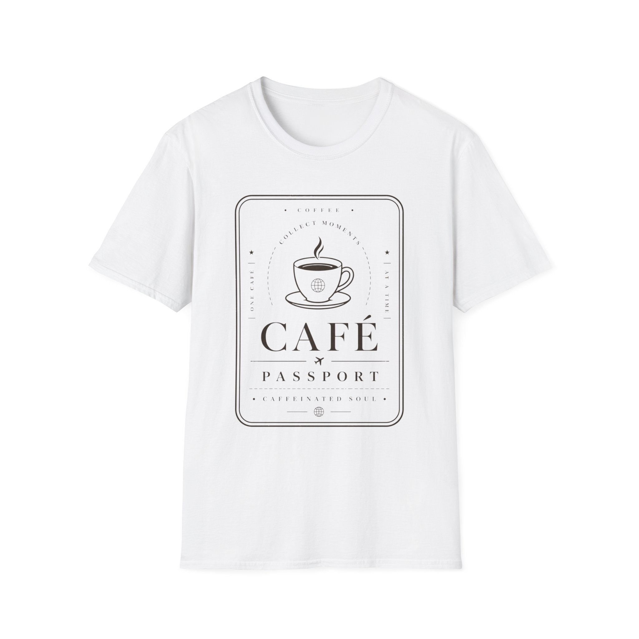 Café Passport T-Shirt — Coffee Travel Tee